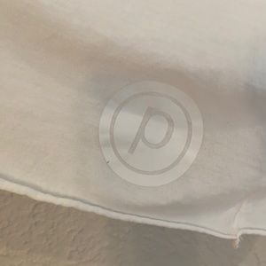White Pure Barre crop top tank, size s